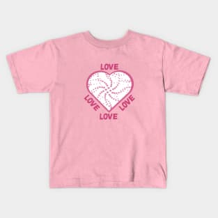 Connecting the Dots of the Heart - Love Love Love Love Dots Kids T-Shirt